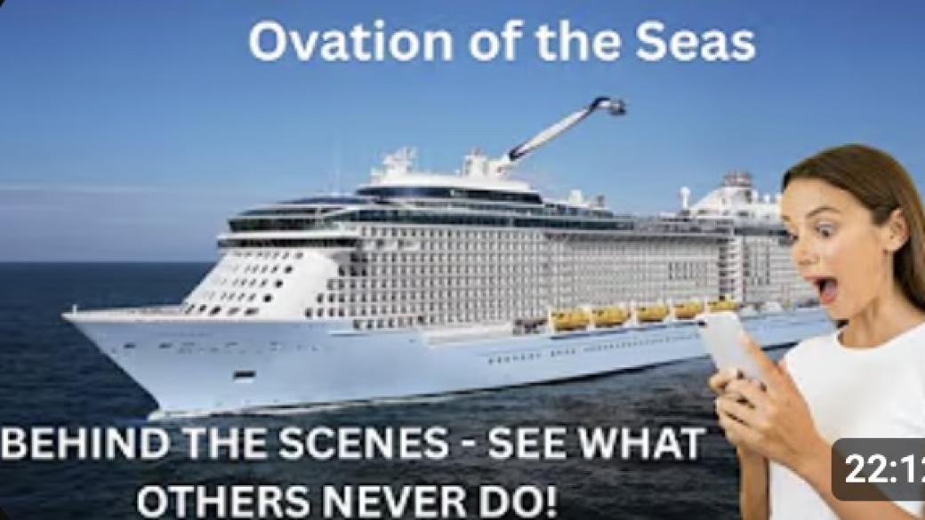 Ovation of the Seas Behind the Scenes Ship Tour