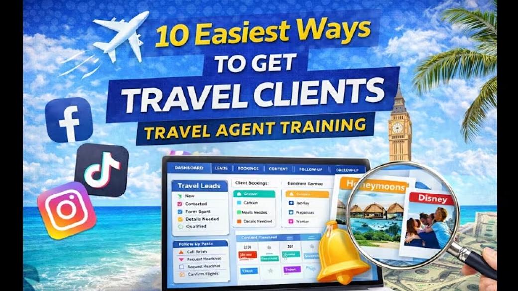 10 Easiest Ways to Get Travel Clients | Travel Agent Training